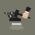 Bidding or Auction Concept Royalty Free Stock Photo