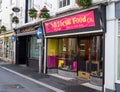 BIDEFORD, DEVON, UK - JUNE 14 2020: The Anti Social Food Co, vegan cafe and catering in Mill St.