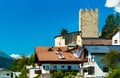 Bideneck Castle at Fliess village in Austria Royalty Free Stock Photo