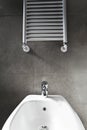 Bidet and heater Royalty Free Stock Photo