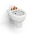 Bidet. Isolated on white background Royalty Free Stock Photo