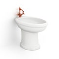 Bidet. Isolated on white background Royalty Free Stock Photo