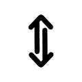 Bidirectional Arrows Icon Symbol for Data Transfer Royalty Free Stock Photo