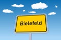 Bielefeld city sign in Germany Royalty Free Stock Photo