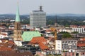 Bielefeld cityscape Germany from above