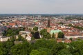 Bielefeld cityscape Germany from above