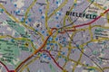 Bielefeld, Germany, on a road m Royalty Free Stock Photo
