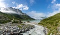 Bieler hoehe with lake in montafon silvretta in the austrian alps, austria Royalty Free Stock Photo