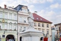 BIELSKO BIALA, POLAND - OCTOBER 26, 2019: Statue at the Main Market Square