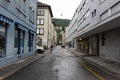 Bienne, Switzerland - August 14, 2019 - City of Biel/bienne view of the side streets Royalty Free Stock Photo