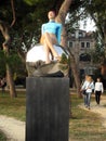 Biennial Venice 2017 Magnificent sculpture female - woman with swimsuit Beautiful expression on his facenGiardini Venice ItalynEur