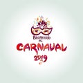 Bienvenido al Carnaval 2019. logo in portuguese.