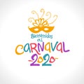 Bienvenidos al carnaval de fiesta. 2020.