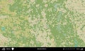 Bierazino District, Belarus. Topographic Humanitarian Royalty Free Stock Photo