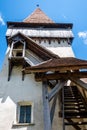 Biertan Fortified Church: Staircase at the Saxon Catholic Tower, Sibiu County, Transylvania, Romania Royalty Free Stock Photo