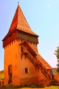 Fortified medieval church in the village Biertan, Transylvania.