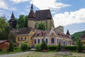 Biertan, Transylvania. Tourist Saxon village with fortified church (castle) in Romania