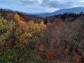 Bieszczady Mountains at autumn season Royalty Free Stock Photo