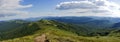 Bieszczady mountains panoramic Royalty Free Stock Photo