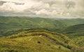 Bieszczady Mountains in spring. Bieszczady Poland. View of the green Bieszczady Royalty Free Stock Photo