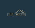 BIF Real Estate and Consultants Logo Design Vectors images. Luxury Real Estate Logo Design Royalty Free Stock Photo