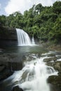 Bif waterfall near india bangladesh Border,Meghalaya,India Royalty Free Stock Photo