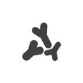 Bifidobacteria cells vector icon Royalty Free Stock Photo
