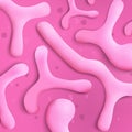 Bifidobacterium Bacteria Colony Realistic Vector