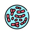 bifidobacterium probiotics color icon vector illustration Royalty Free Stock Photo