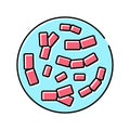 bifidobacterium probiotics color icon vector illustration Royalty Free Stock Photo