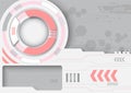 abstract circle and hi-technology pattern and background Royalty Free Stock Photo