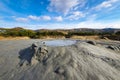 Big active mud volcano at Paclele Mari, Buzau