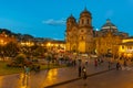 Plaza de Armas of Cusco during the Blue Hour, Peru