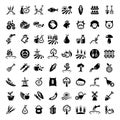Big agriculture icons set Royalty Free Stock Photo