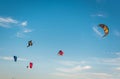 Big air jumping kitesurfing in Balneario, Tarifa Spain kitesurf kiteloop jump GKA Kite World Tour location sunset session Beto