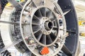 Big airplane engine during maintenance Royalty Free Stock Photo