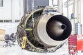 Big airplane engine during maintenance Royalty Free Stock Photo