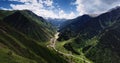 Big Almaty gorge panorama