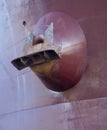 Big anchor on a cargo ship close