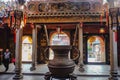 Big ancient pot in Foshan Ancestral Temple or `Zumiao ` in chinese name.foshan city china