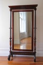 Big antique mirror Royalty Free Stock Photo