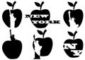 Big apple statue of liberty Royalty Free Stock Photo