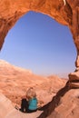 Big Arch in Timna Park, Israel Royalty Free Stock Photo