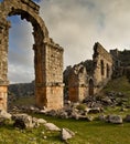 Ruins of aqueduct at Olba, Cilicia, Turkey Royalty Free Stock Photo