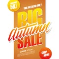 Big Autumn Sale. This weekend special offer banner