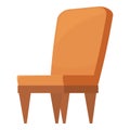 Big back chair icon cartoon vector. Sofa comfort