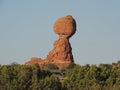 Big balanced rock in the Arches National Park, Utah, USA Royalty Free Stock Photo