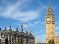 Big Ban Elizabeth tower clock face, Palace of Westminster, London