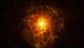 Big bang, energy surge (mysterious background). Esoterica Royalty Free Stock Photo