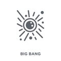 Big bang icon from Astronomy collection.
